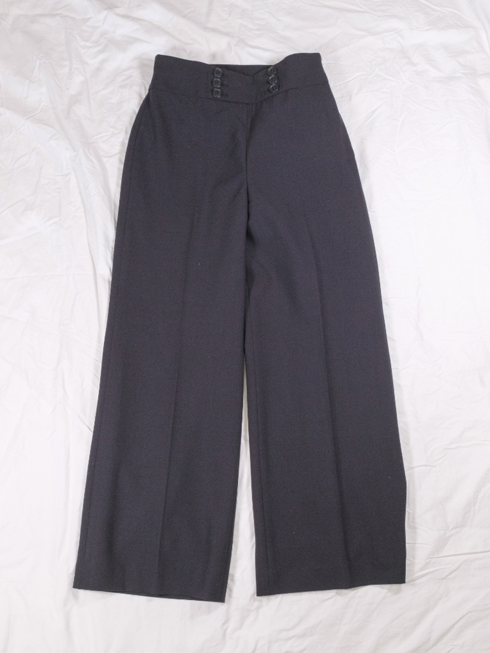 Ann Taylor LOFT Black Sailor Pants Slacks 2P